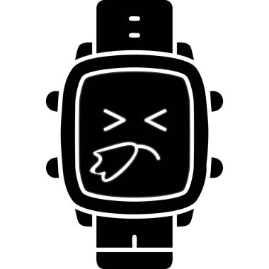 kırık saat simgesi, basit biçim