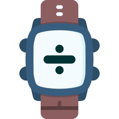 akıllı saat simgesi düz izole vektörü