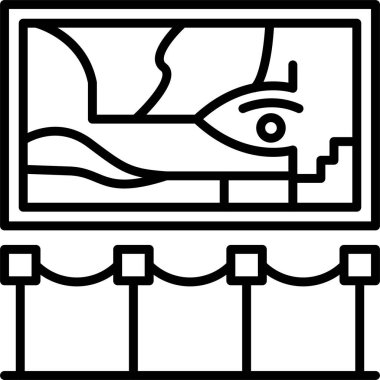 Anahat tarzında Mısırlı Mısır ikonu