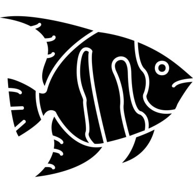 siyah ve beyaz balık silueti