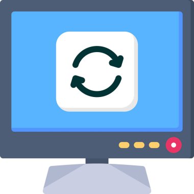 ağ internet simgesi, basit vektör illüstrasyonu