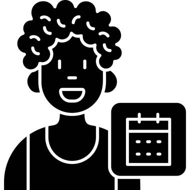 Pano vektör tasarımlı kadın doktor