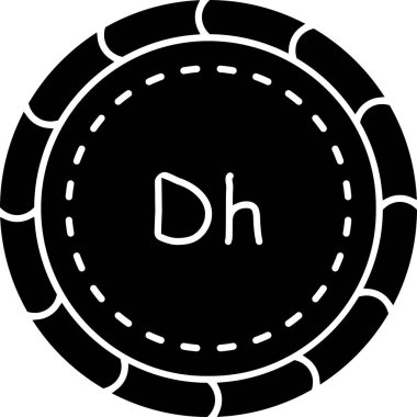 Casino Chip simgesinin vektör illüstrasyonu