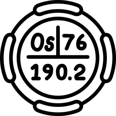 Kronometre simgesi, vektör tasarımı