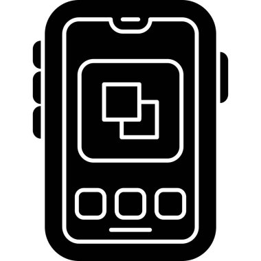 Akıllı saat ikonu. Beyaz arkaplanda izole edilmiş web tasarımı için Akıllı Saat vektör simgesi