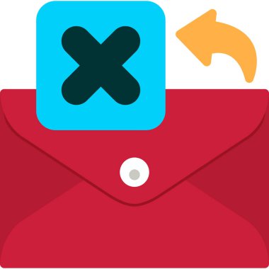 Zarf e- posta simgesini düz biçimde sil