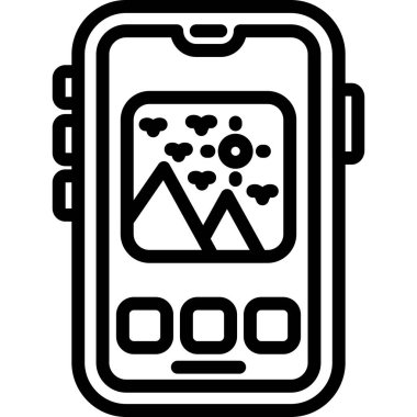 Telefon simgesi vektör illüstrasyonu