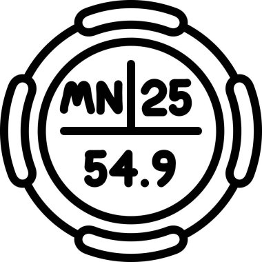 55 derecelik bir ikon. Beyaz arkaplanda izole edilmiş web tasarımı için 5 metre vektör simgesi