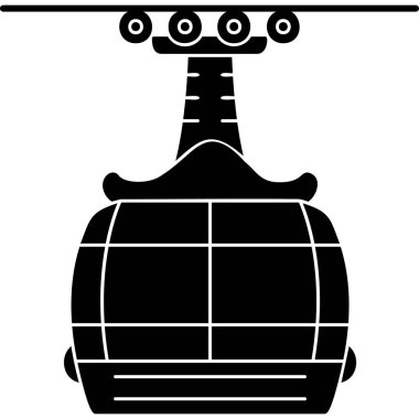 Gemisi olan siyah bir simgenin vektör tasarımı