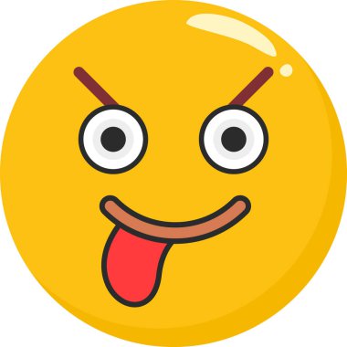 emoji simgesi, basit vektör illüstrasyonu