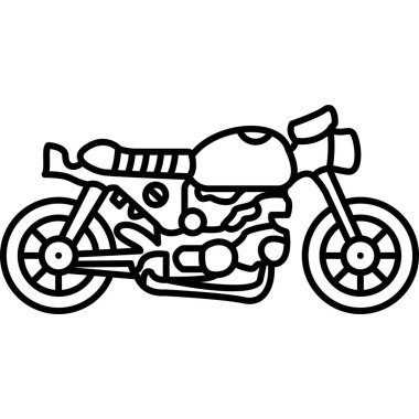 Motosiklet ikonu. özet motosiklet vektör illüstrasyonu