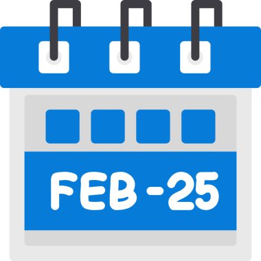 Takvim simgesi tasarım vektörü, vektör illüstrasyonu