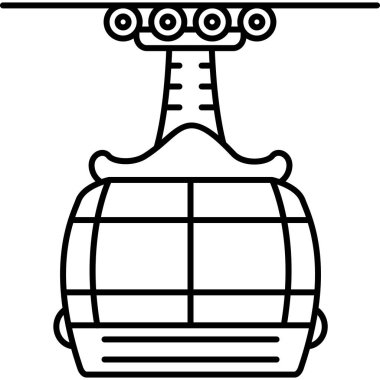 Bir fener simgesinin vektör illüstrasyonu