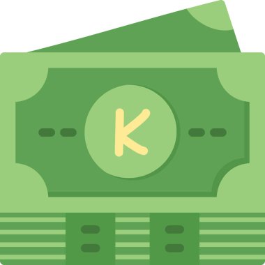 nakit para düz vektör simgesi