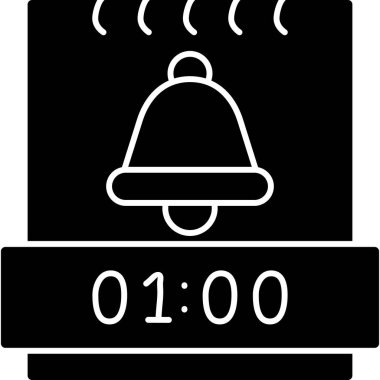 Alarm simgesi vektör illüstrasyonu