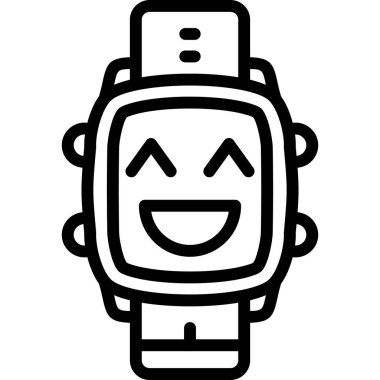 robot. Web simgesi vektör illüstrasyonu