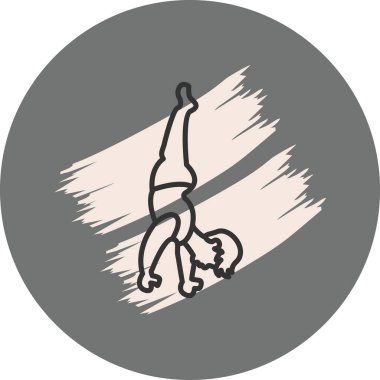 Gri arka planda amuda kalkan kişi