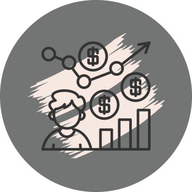 Finansal büyüme verilerini analiz eden kişi