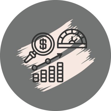 Dolar işaretli finansal büyüme grafiği