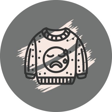 Hüzünlü yüzlü süveter