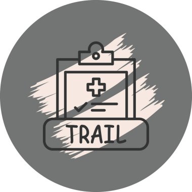 Kontrol işaretli tıbbi iz panosu