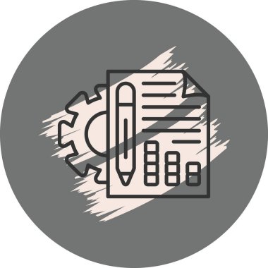 Grafikler ve kalemle vites ve belge