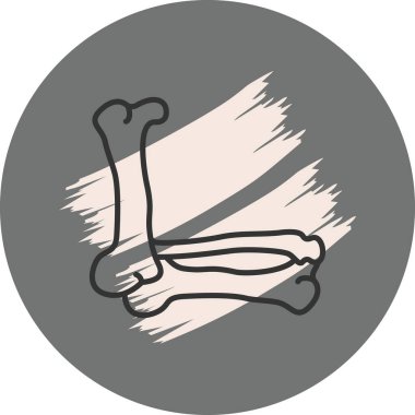 İnsan kemiğinin basit ana hatları