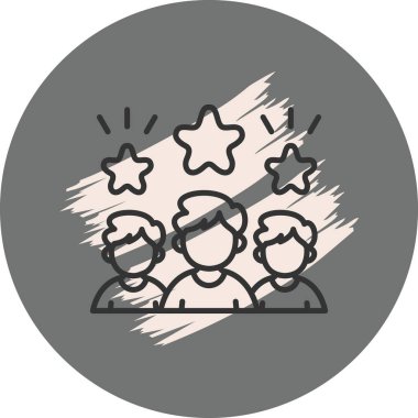 Yıldızlarla kutlama yapan üç kişi