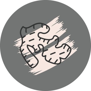 Gri arka plan üzerinde soyut şekiller