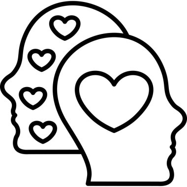 Kalpleri ve duyguları olan iki kafa.