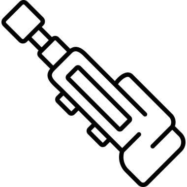 Tüfek silahının basit ana hatları.