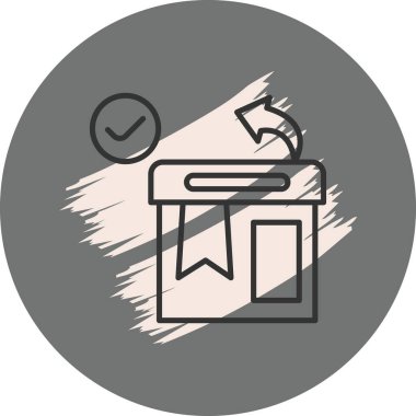 Ürün iade sürecini temsil eden simge