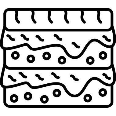 Kremalı ve çikolatalı tatlı.