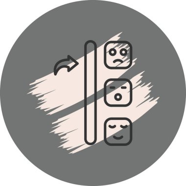 Emoji Geri bildirim Simgesi, sosyal medya grafiği