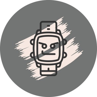 Kızgın yüz tasarımı ile biçimlendirilmiş saat