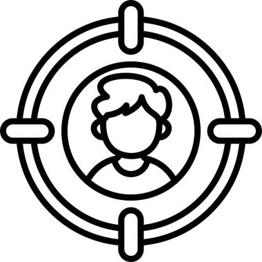 İçerideki kişinin hedef simgesi