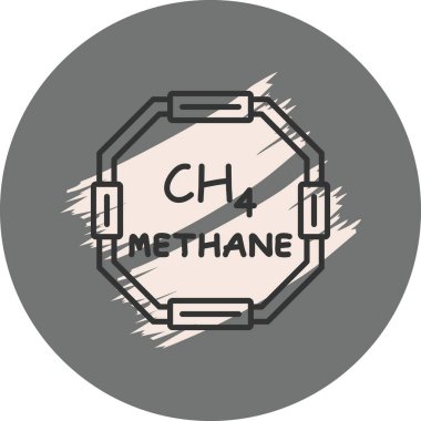 Dairesel tasarımda metan kimyasal formülü