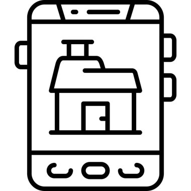 Ev simgesini gösteren akıllı telefon