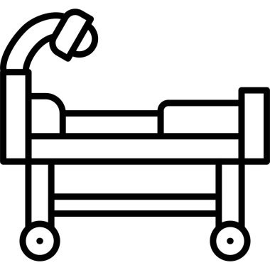 Ayarlanabilir özellikleri olan hastane yatağı.