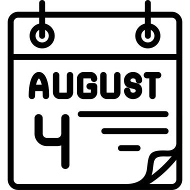 Takvim 4 Ağustos tarihini gösteriyor