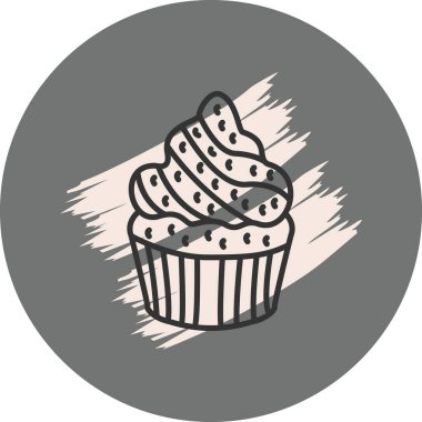 Dondurulmuş kremalı kek.