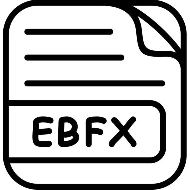 ebfx etiketli belge simgesi