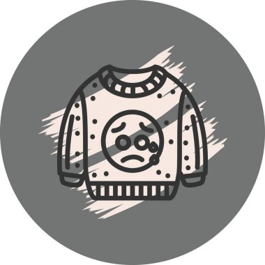 Hüzünlü yüzlü süveter