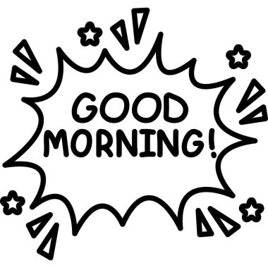 Yıldızlı el yazısıyla günaydın metni