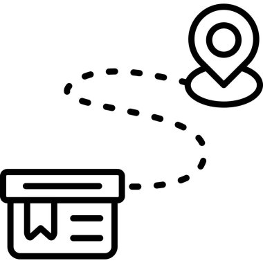 Paket teslimatı izleme konumu simgesi