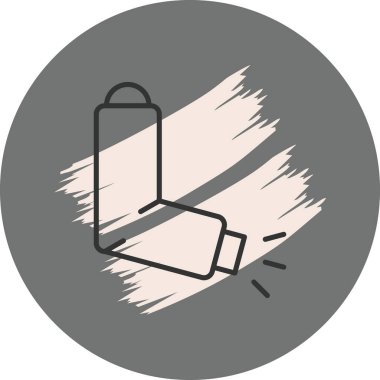 Sprey efektli soluk alma simgesi