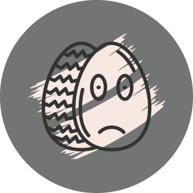 Dalgalı hatları olan üzgün bir yüz