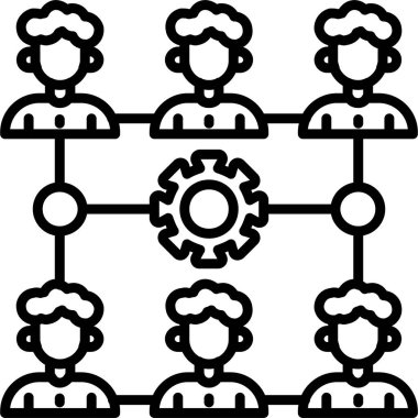 Bağlı kişileri gösteren ağ diyagramı