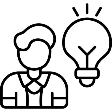 Ampul fikriyle düşünen kişi