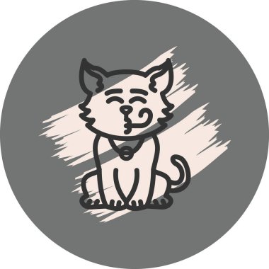  Parti kedisi. Basit grafik gösterimi.